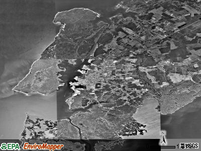 Zip code 21817 satellite photo by USGS