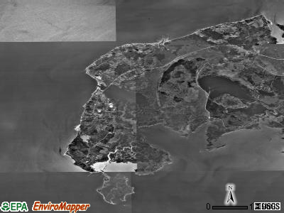 Zip code 21821 satellite photo by USGS