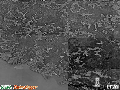 Zip code 22460 satellite photo by USGS