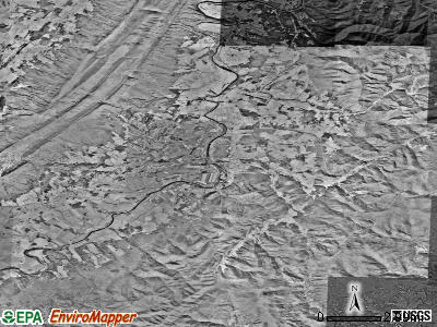 Zip code 22827 satellite photo by USGS