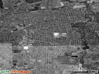 Zip code 02861 satellite photo by USGS
