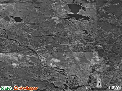 Zip code 02864 satellite photo by USGS