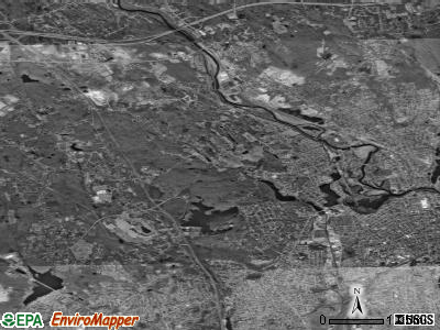 Zip code 02865 satellite photo by USGS