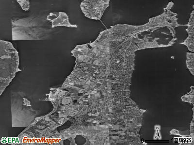Zip code 02871 satellite photo by USGS