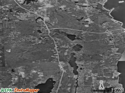 Zip code 02874 satellite photo by USGS