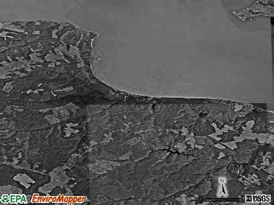 Zip code 23079 satellite photo by USGS