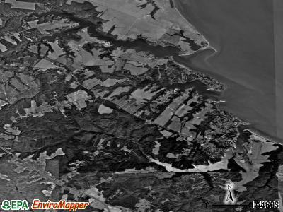 Zip code 23175 satellite photo by USGS