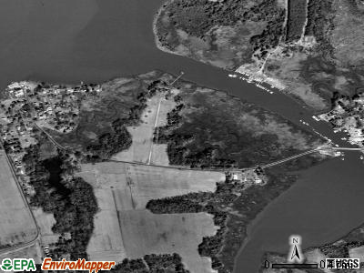 Zip code 23304 satellite photo by USGS