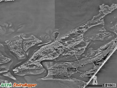 Zip code 23336 satellite photo by USGS