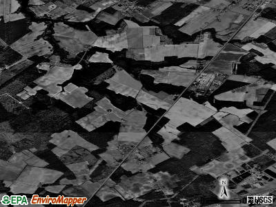 Zip code 23357 satellite photo by USGS