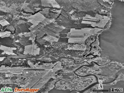 Zip code 23395 satellite photo by USGS
