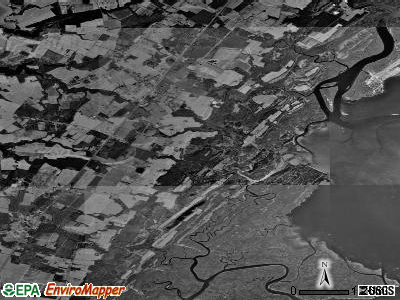 Zip code 23413 satellite photo by USGS
