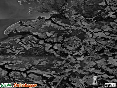 Zip code 23417 satellite photo by USGS