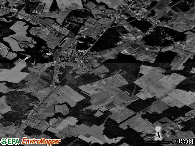 Zip code 23418 satellite photo by USGS