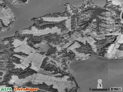 Zip code 23436 satellite photo by USGS