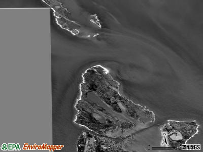 Zip code 23440 satellite photo by USGS