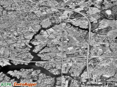 Zip code 23502 satellite photo by USGS