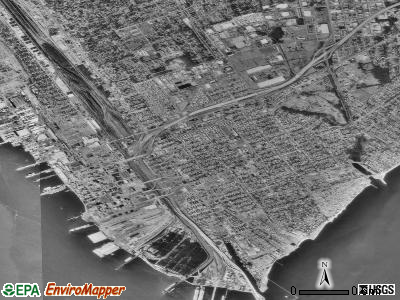 Zip code 23607 satellite photo by USGS