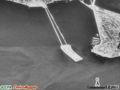 Zip code 23651 satellite photo by USGS