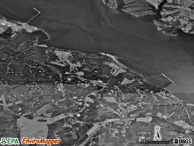 Zip code 23691 satellite photo by USGS