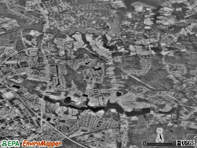 Zip code 23693 satellite photo by USGS