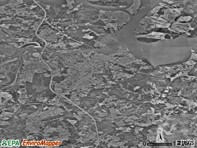 Zip code 23860 satellite photo by USGS