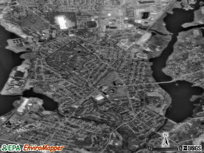 Zip code 02916 satellite photo by USGS