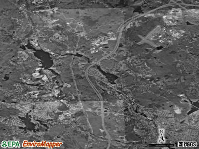Zip code 02917 satellite photo by USGS