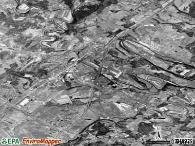 Zip code 24482 satellite photo by USGS
