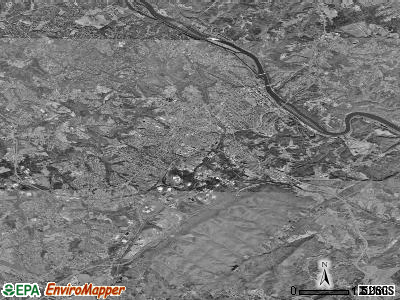 Zip code 24501 satellite photo by USGS