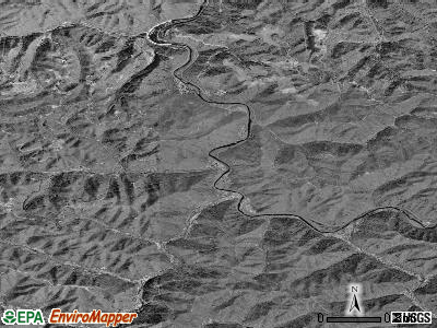 Zip code 24817 satellite photo by USGS