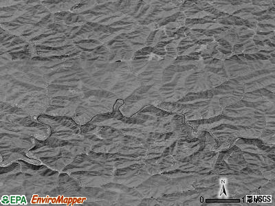Zip code 24828 satellite photo by USGS