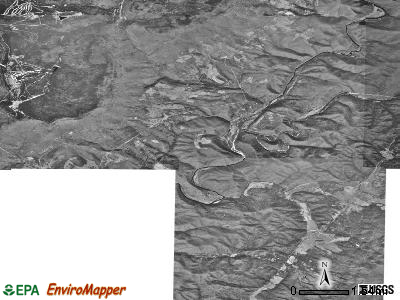 Zip code 24927 satellite photo by USGS