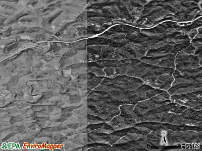 Zip code 25005 satellite photo by USGS