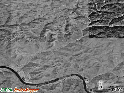 Zip code 25039 satellite photo by USGS