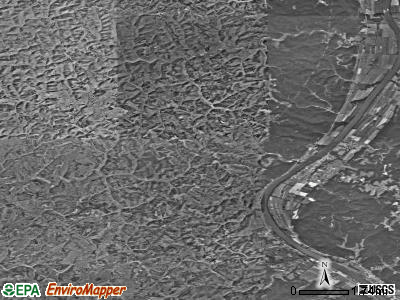 Zip code 25082 satellite photo by USGS