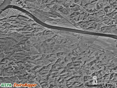 Zip code 25106 satellite photo by USGS