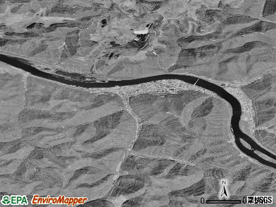 Zip code 25136 satellite photo by USGS