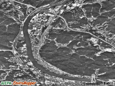 Zip code 25143 satellite photo by USGS