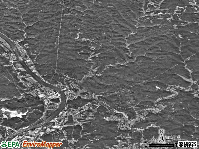 Zip code 25159 satellite photo by USGS