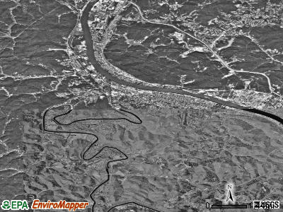 Zip code 25177 satellite photo by USGS