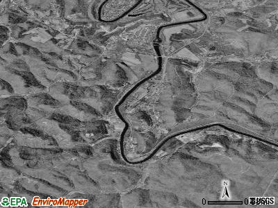 Zip code 25202 satellite photo by USGS