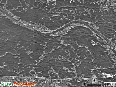 Zip code 25213 satellite photo by USGS