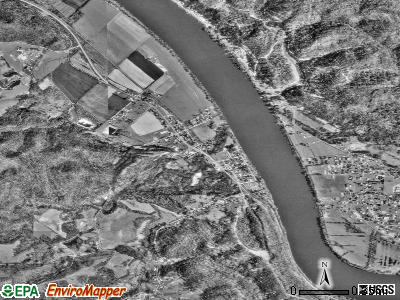 Zip code 25247 satellite photo by USGS