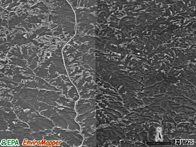 Zip code 25248 satellite photo by USGS