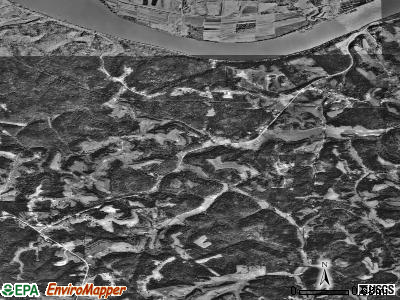 Zip code 25264 satellite photo by USGS