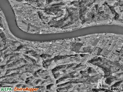 Zip code 25265 satellite photo by USGS