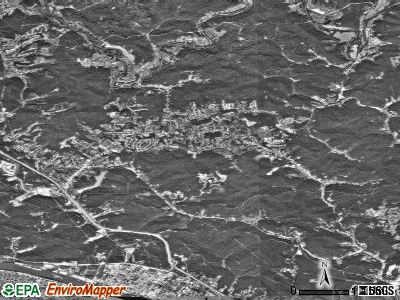 Zip code 25313 satellite photo by USGS