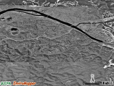 Zip code 25314 satellite photo by USGS