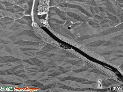 Zip code 25315 satellite photo by USGS